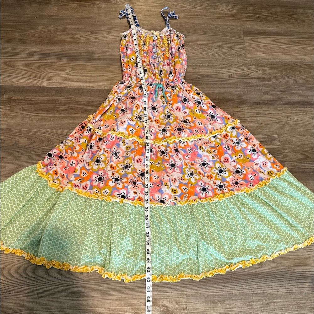 Matilda Jane Tell Me More Floral Maxi Dress The Adventure Begins Girls size 8 - Picture 8 of 15